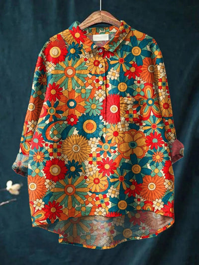 Lina | Vibrant Floral Shirt
