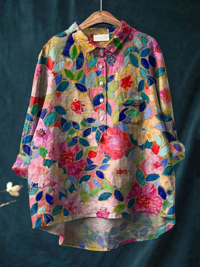 Lina | Vibrant Floral Shirt