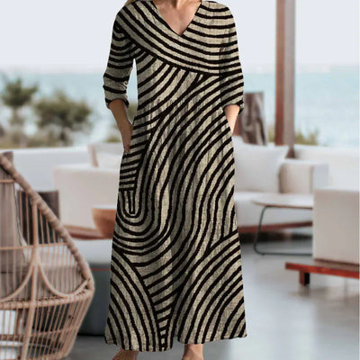AYLA – Striped Vintage Dress