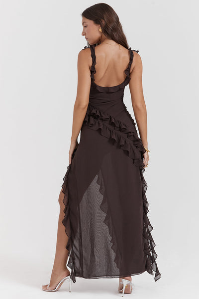 Angelica™ | Long Evening Dress with Pleats