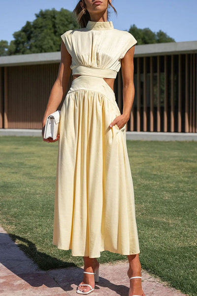 Liora™ | Midi Dress with Pockets