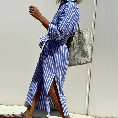 ARMELLE – Elegant Striped Summer Dress