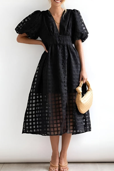 Ella™ | Maxi Dress with Elegant Graphic Print