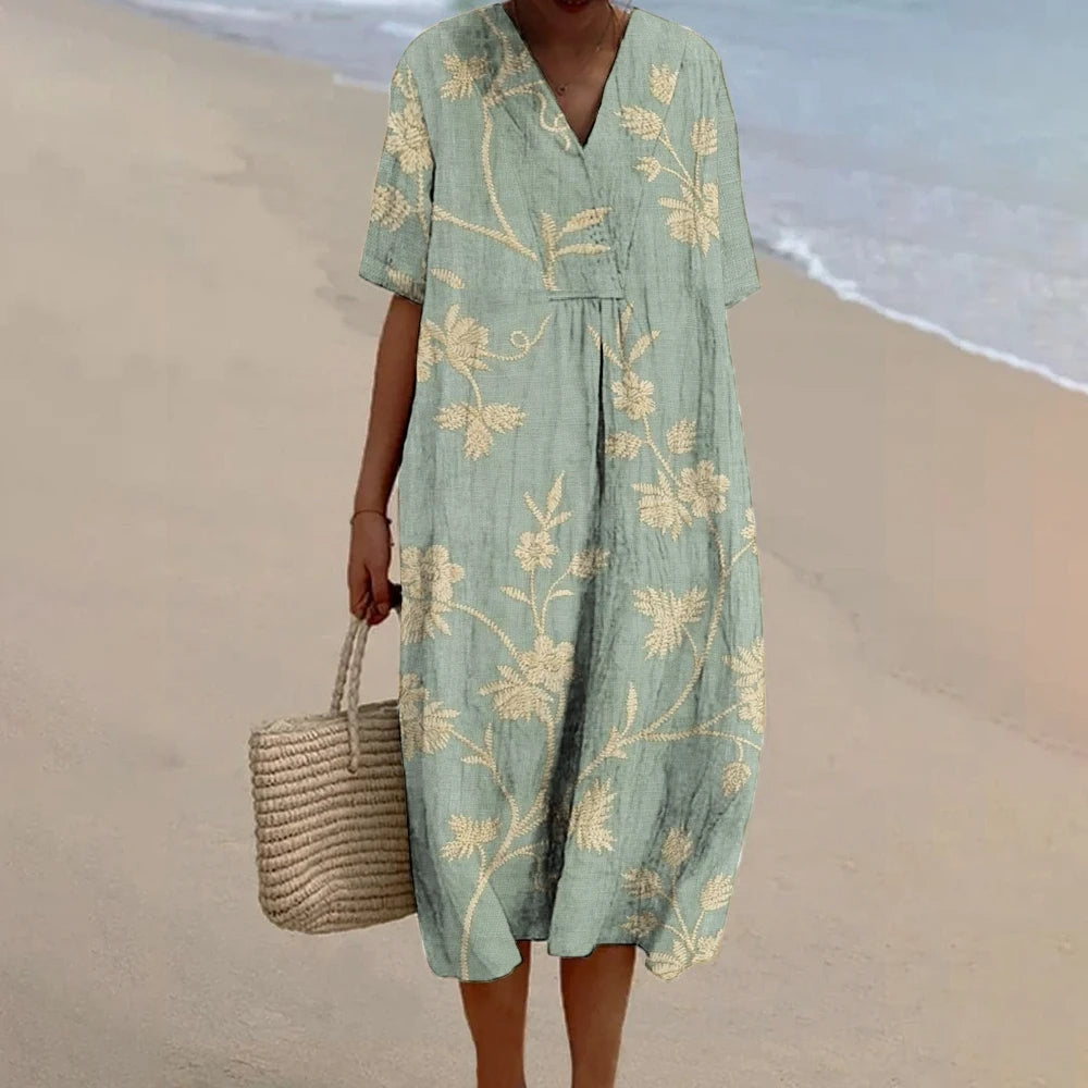 GRACE – A-Line Dress with V-Neck