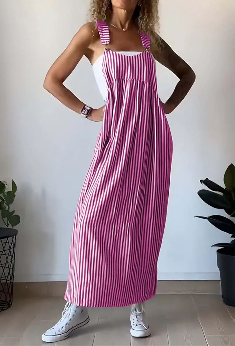 ALICE – Casual Jumpsuit with Striped Pattern