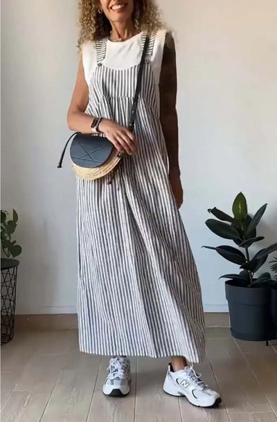 ALICE – Casual Jumpsuit with Striped Pattern