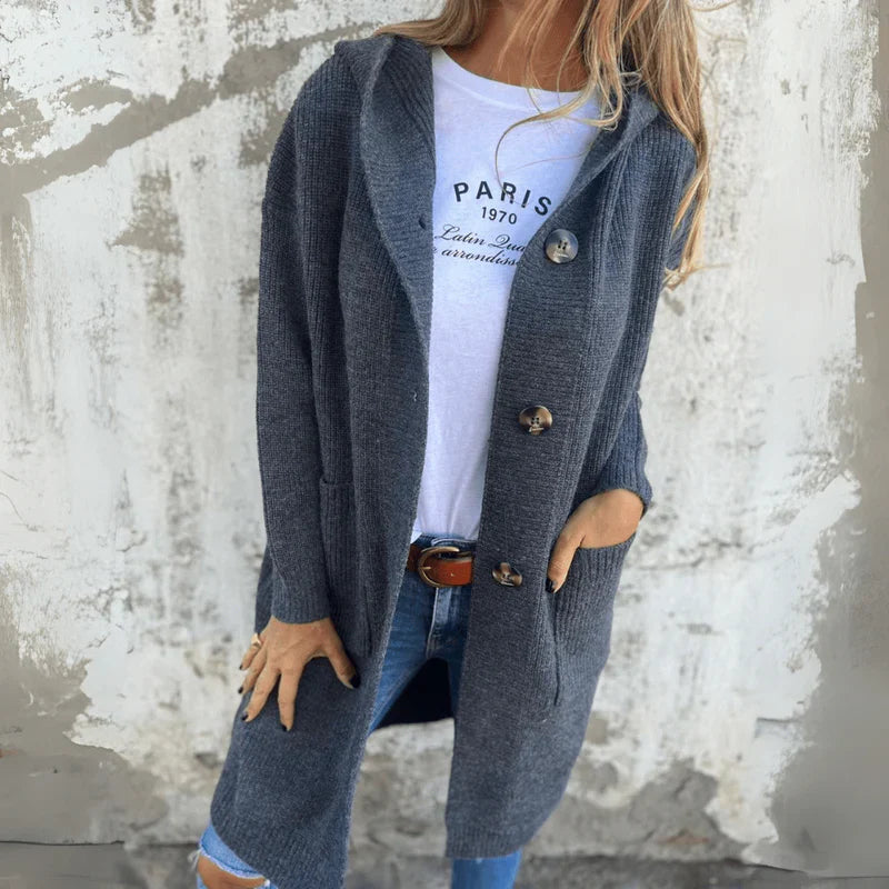 Lorène | Elegant Long Women’s Cardigan