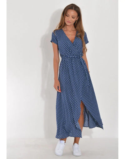 EVA | Elegant Dress with V-Neck and Tummy Coverage