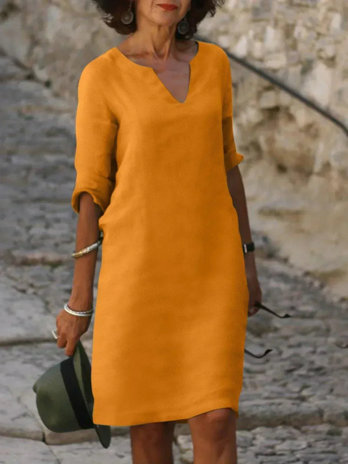 JOSETTE – Elegant Dress with V-Neck