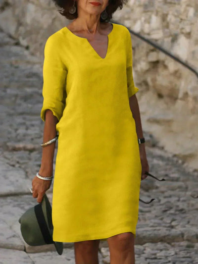 JOSETTE – Elegant Dress with V-Neck