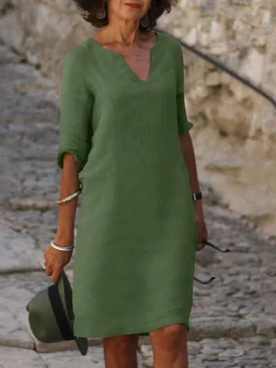 JOSETTE – Elegant Dress with V-Neck