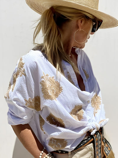 SIMONE – Stylish Blouse in Ibiza Style